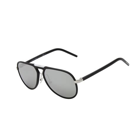 dior al13.9o nt black silver|Dior AL13.14 MATTE BLACK/SILVER 54/22/150 men Sunglasses .